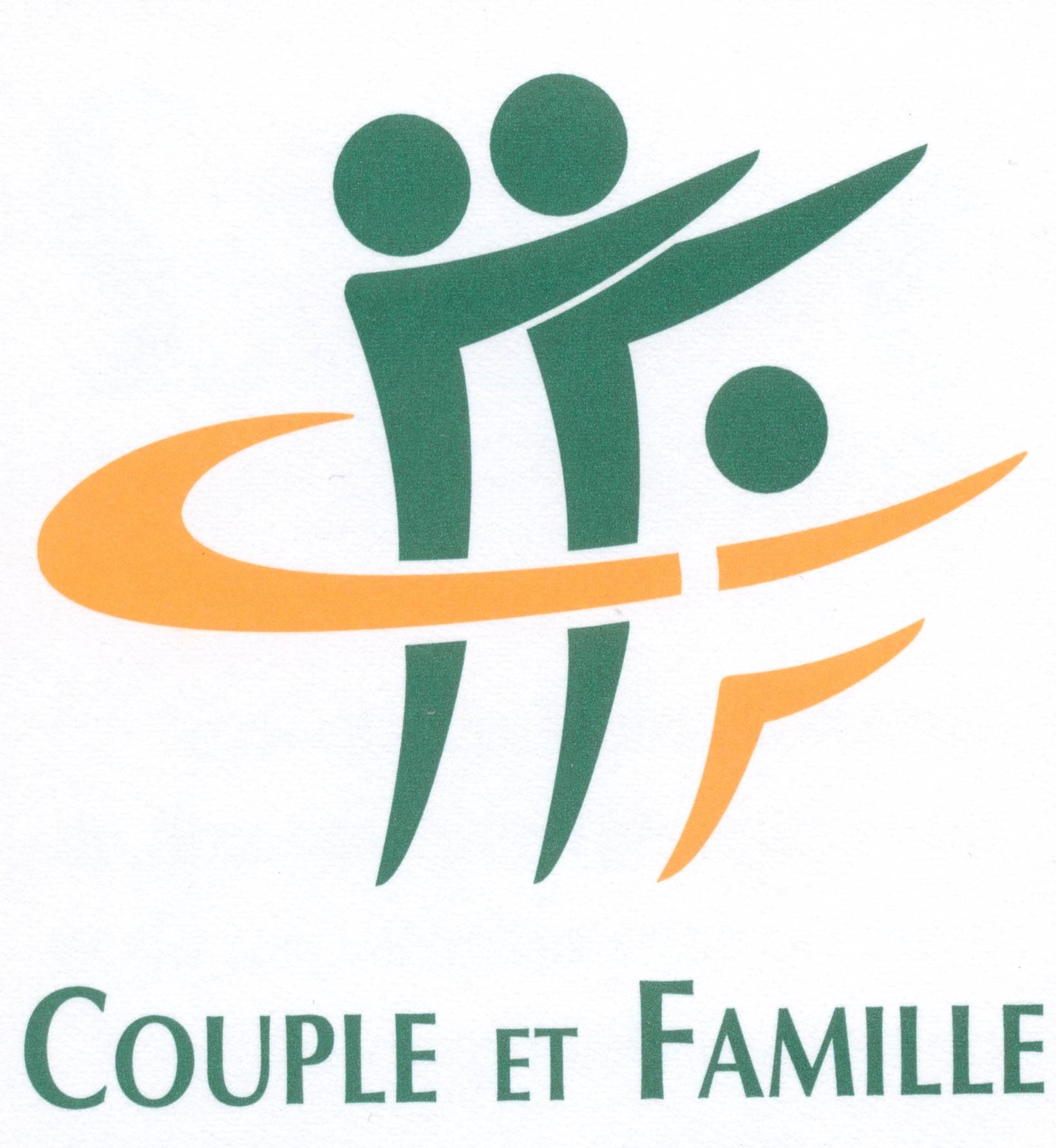 Logo couple et famille parents et enfant